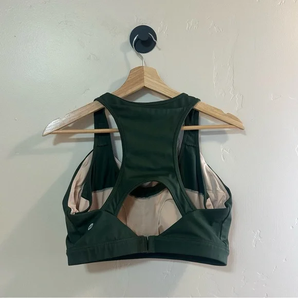 Senita Athletics Go with the Flow Nursing Sports Bra Pine Green Size Large - Picture 9 of 11